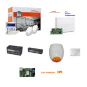AMC Kit X824V Centrale 8/24 Zone + K-BLUE e Modulo IP, Batterie e Sensori